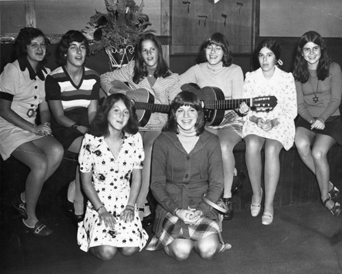 Youth group choir, 1974