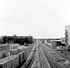 CPR tracks looking west from Old Weston Road Bridge, August 4, 1957