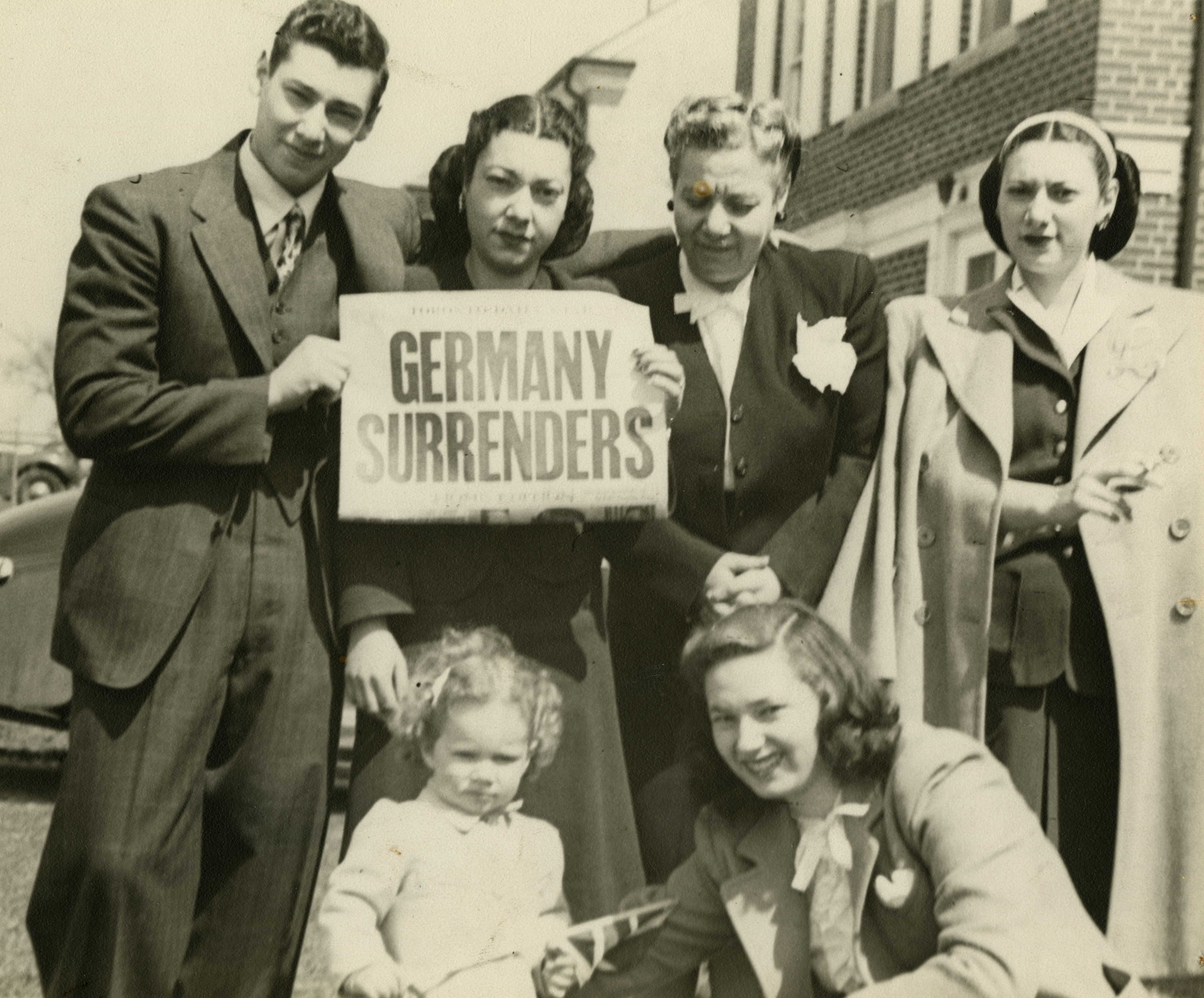 German surrenders, 1945. Ontario Jewish Archives, Blankenstein Family Heritage Centre, accession 2020-3-3.