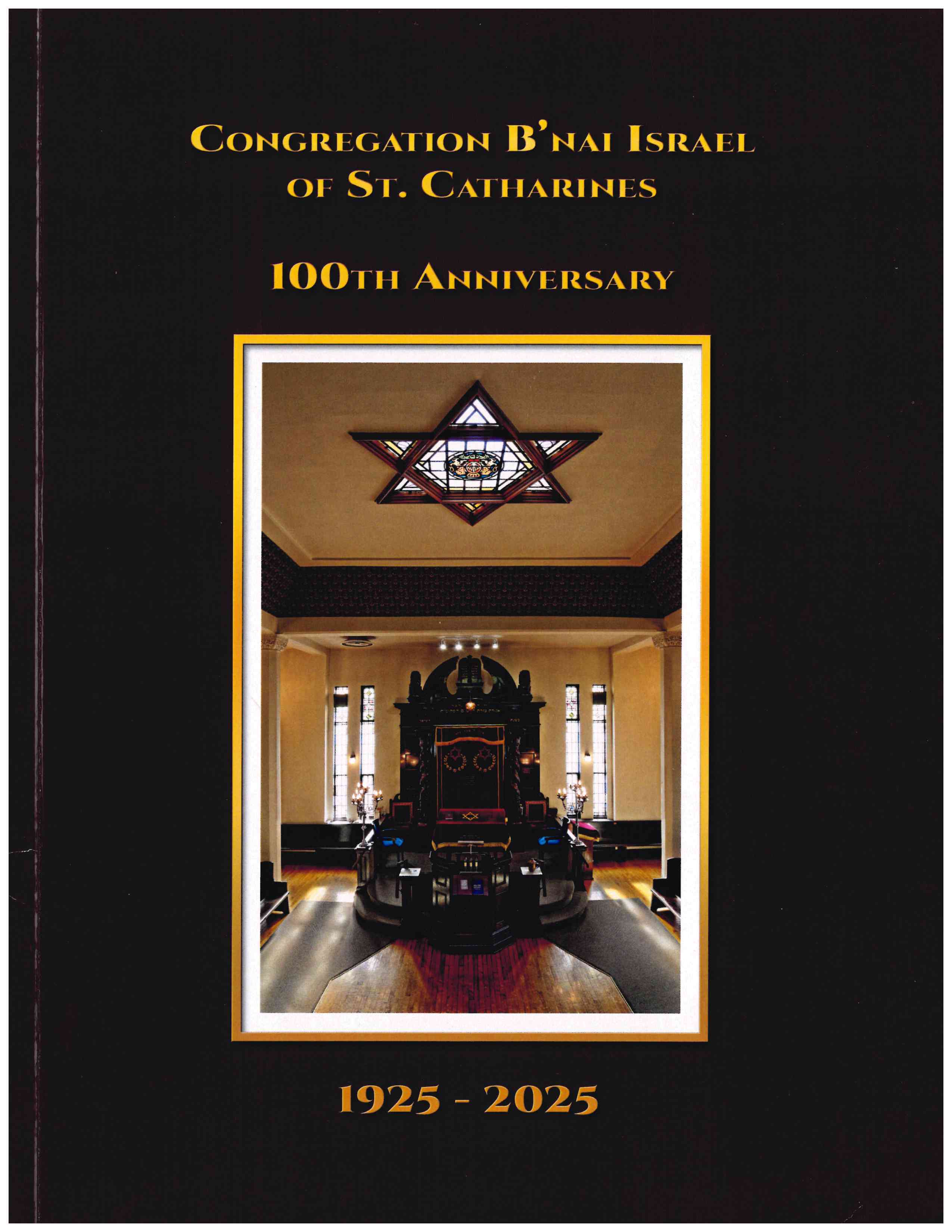 Congregation B'nai Israel of St. Catharines centenary booklet