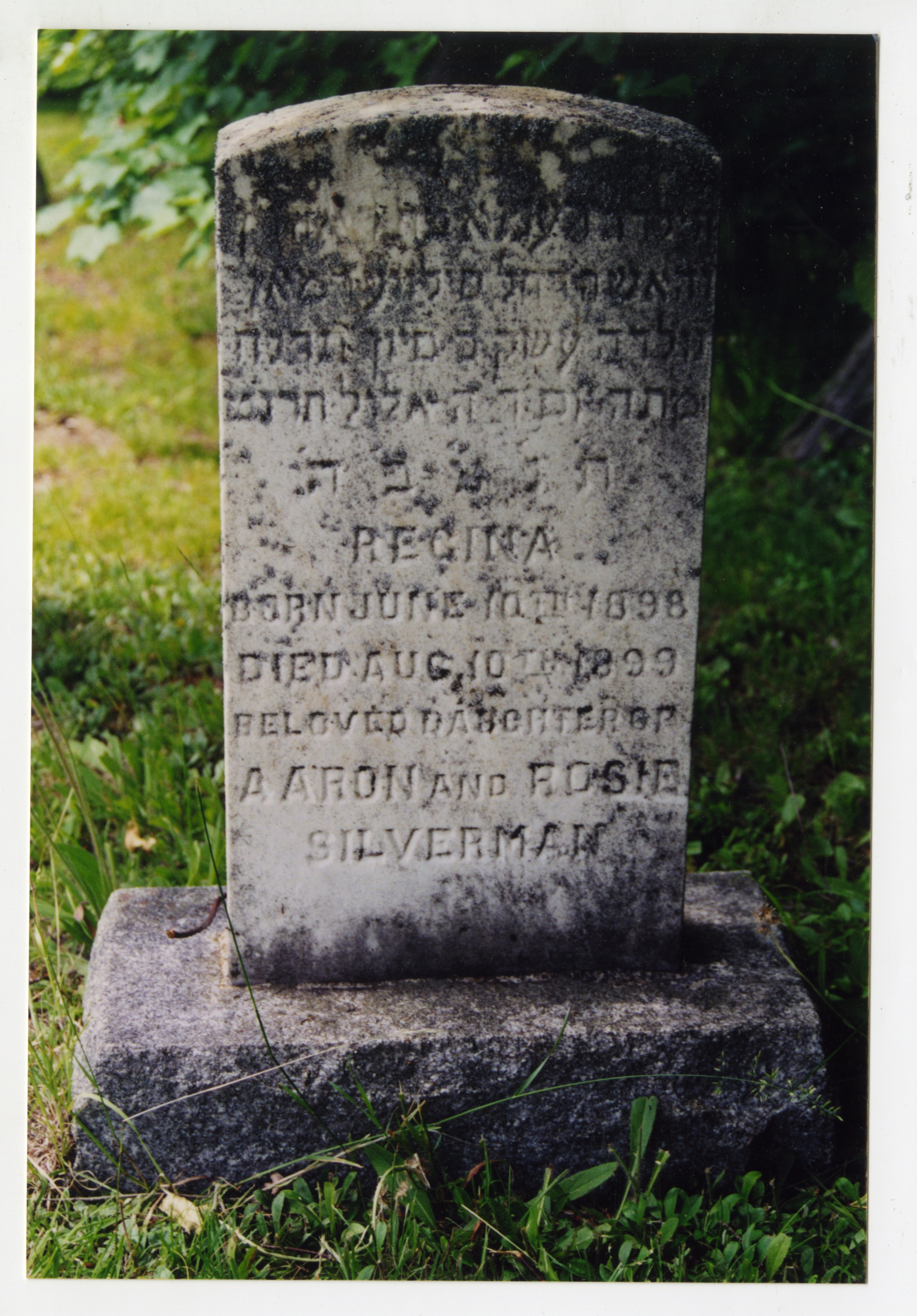 Aaron and Rose Silverman tombstone