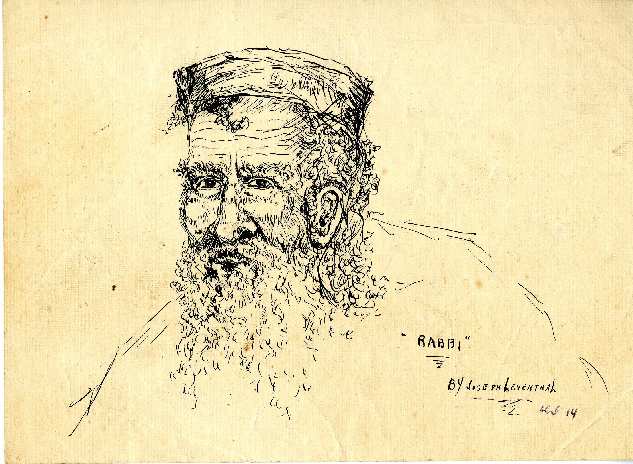 Drawing of a rabbi