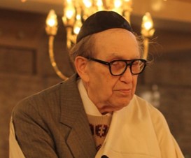 David Pinkus inside the Kiever Shul