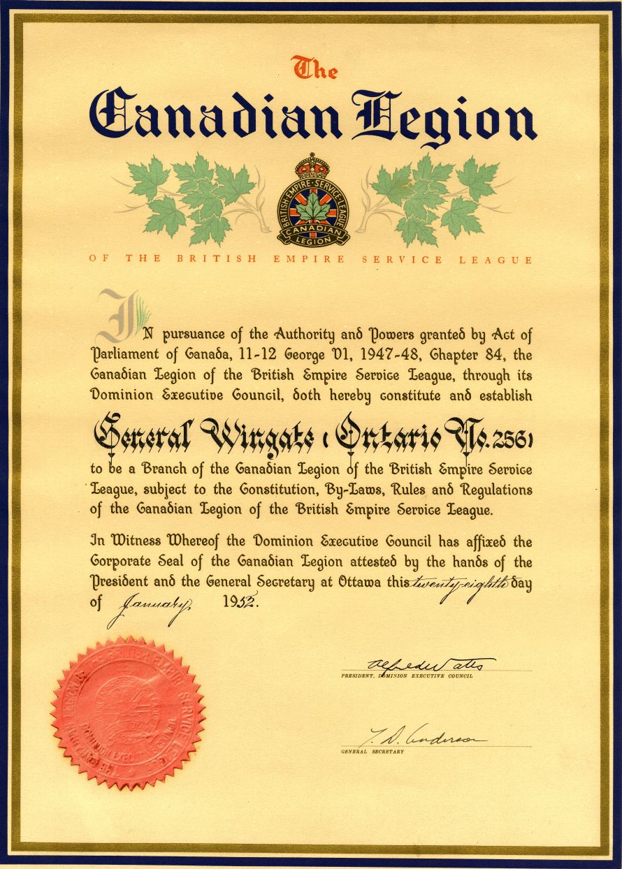 General Wingate, Ontario No. 2561