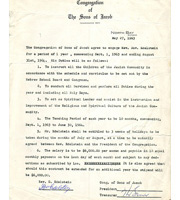 Employment contract for Rev D. Edelstein, 27 May 1963