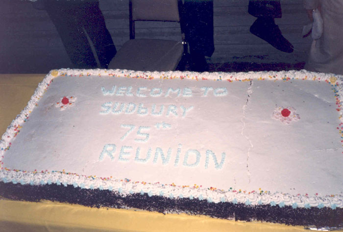 Welcome to Sudbury, 75th Anniversary Cake