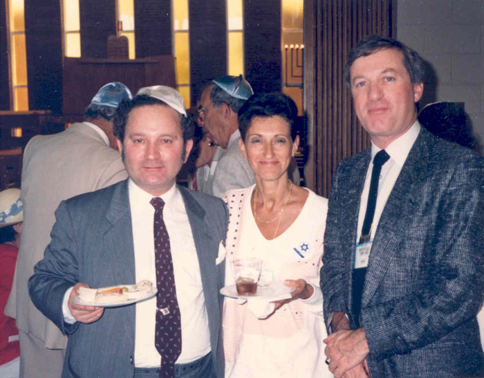 Bill Braverman, Donna Speigel and reunion co-chair Mitchell Speigel