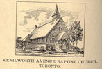 Sketch of Kenilworth Avenue Baptist Church, c. 1895.