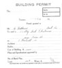 Building permit for 109 Kenilworth Avenue, October 24, 1910.