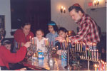 Annual children’s Chanukah candle-lighting, 2004.