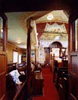 Interior view of the oak pews on the lower level of the sanctuary (2003) 