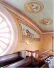 Interior view of the painting on the ceiling above the women’s gallery, 2003
