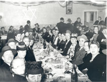 Burning of the mortgage at the Minsker Shul, November 7, 1937.